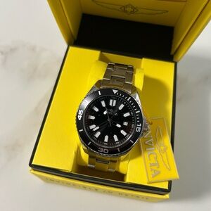 Invicta Silver and Black Watch